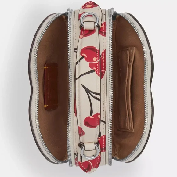 Coach NWT heart Crossbody bag with cherry print - Picture 7 of 11